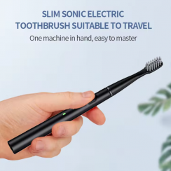 2 Pks Rechargeable Whitening Teeth Smart Sonic Electric Vibrating Toothbrush