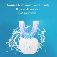 2 Pks Dental Care U Shape 360 Degree Automatic Sonic Toothbrush