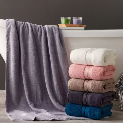 5Pks Home Soft Absorbent Large Thick Bath Towels For Bathroom