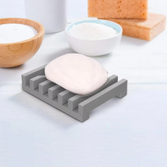 30 Pks Durable Silicone Self Draining Bar Soap Dish